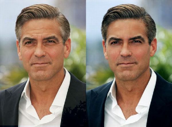 George clooney retouch