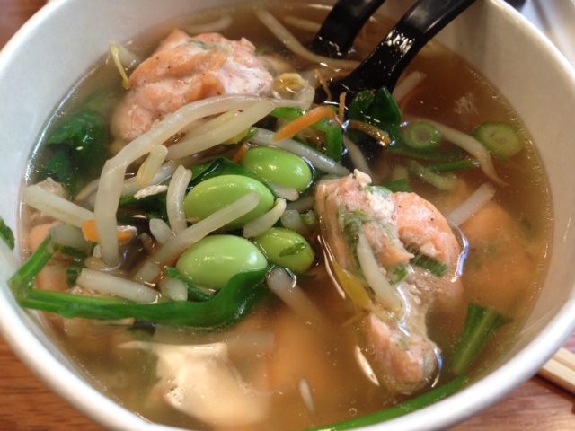Salmon & Udon Noodle Soup
