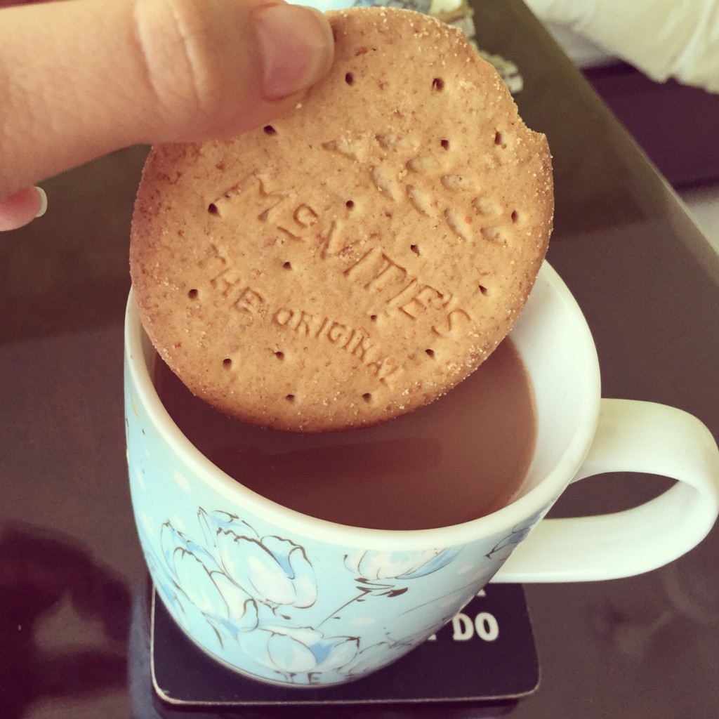 Digestives dipped in chai